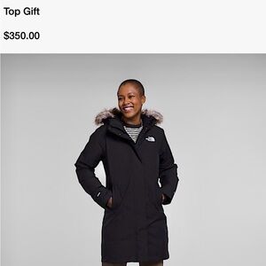 New with Tags!! The North Face Women's Black Arctic Parka! Size Large.